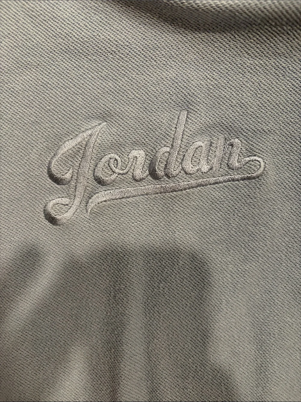Jordan Light Blue Crewneck Sweatshirt with Script Logo